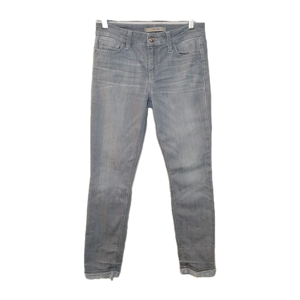 Joe's Cool Off The Markie Crop Skinny Crop Jeans Gray Cuffed Hem Women Size W 25